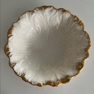 Lenox ⭐️ Vintage Cream & Gold Cabbage Bowl